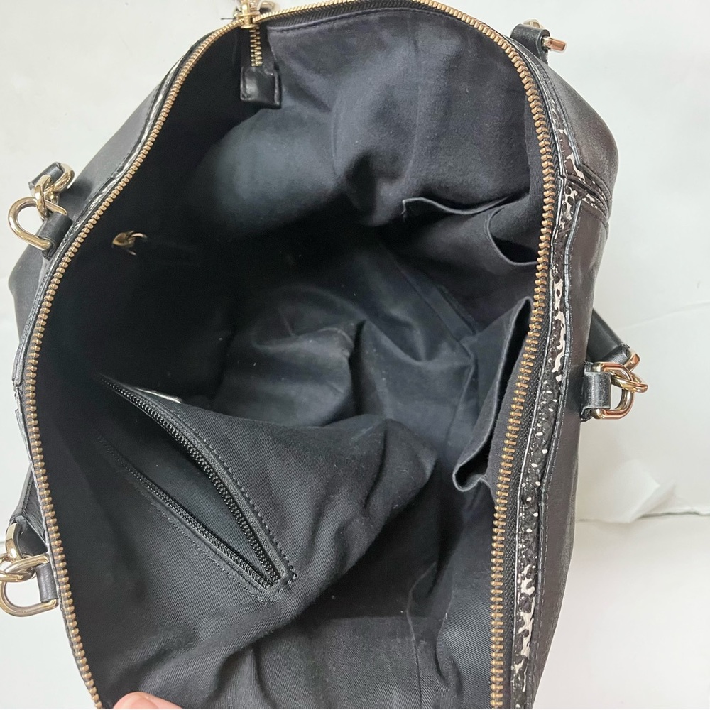 Coach Bleeker Two Tone Black Python Leather Coope… - image 2